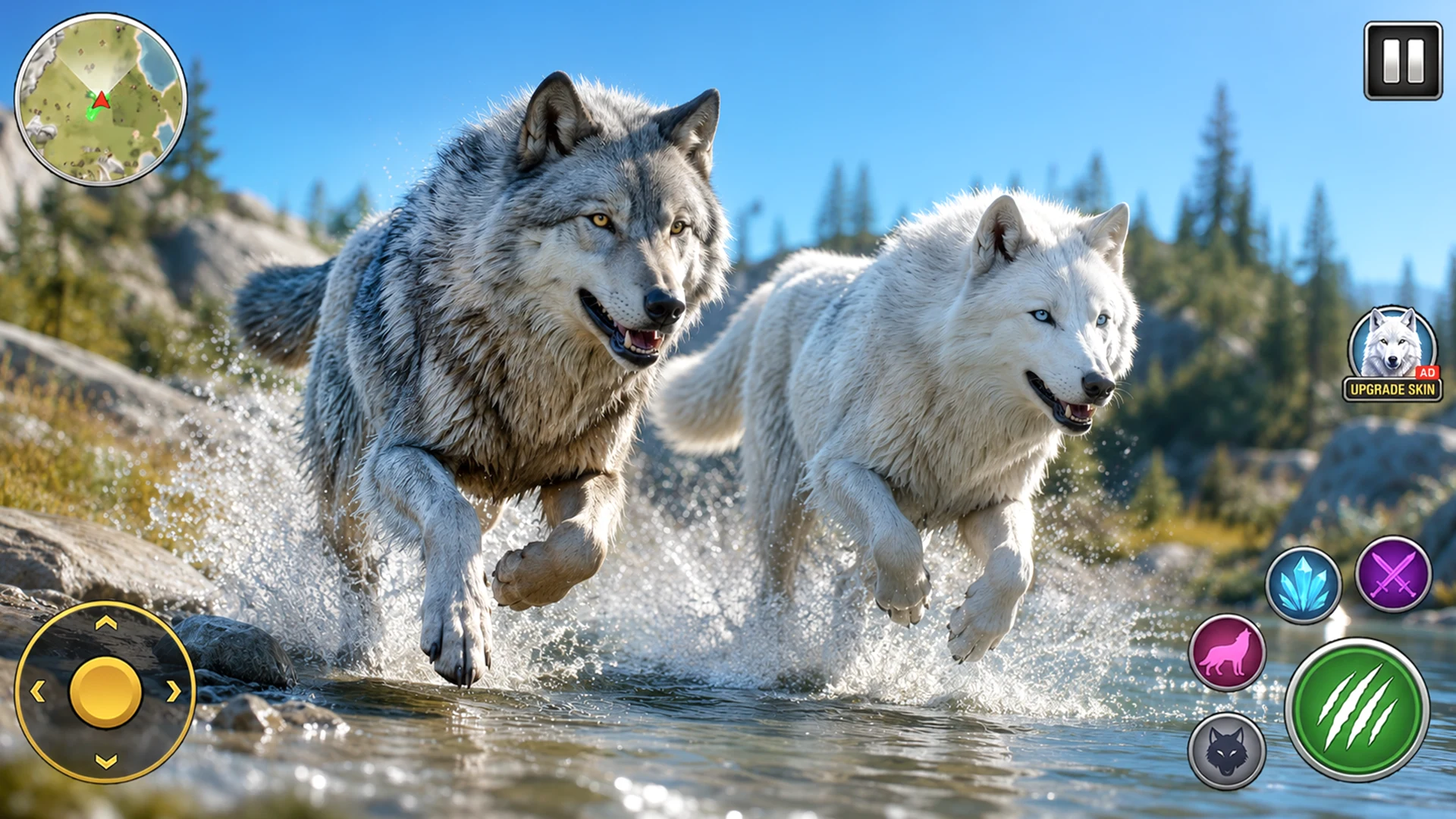 Wild Animal Sim- Wolf Games 3D screenshot