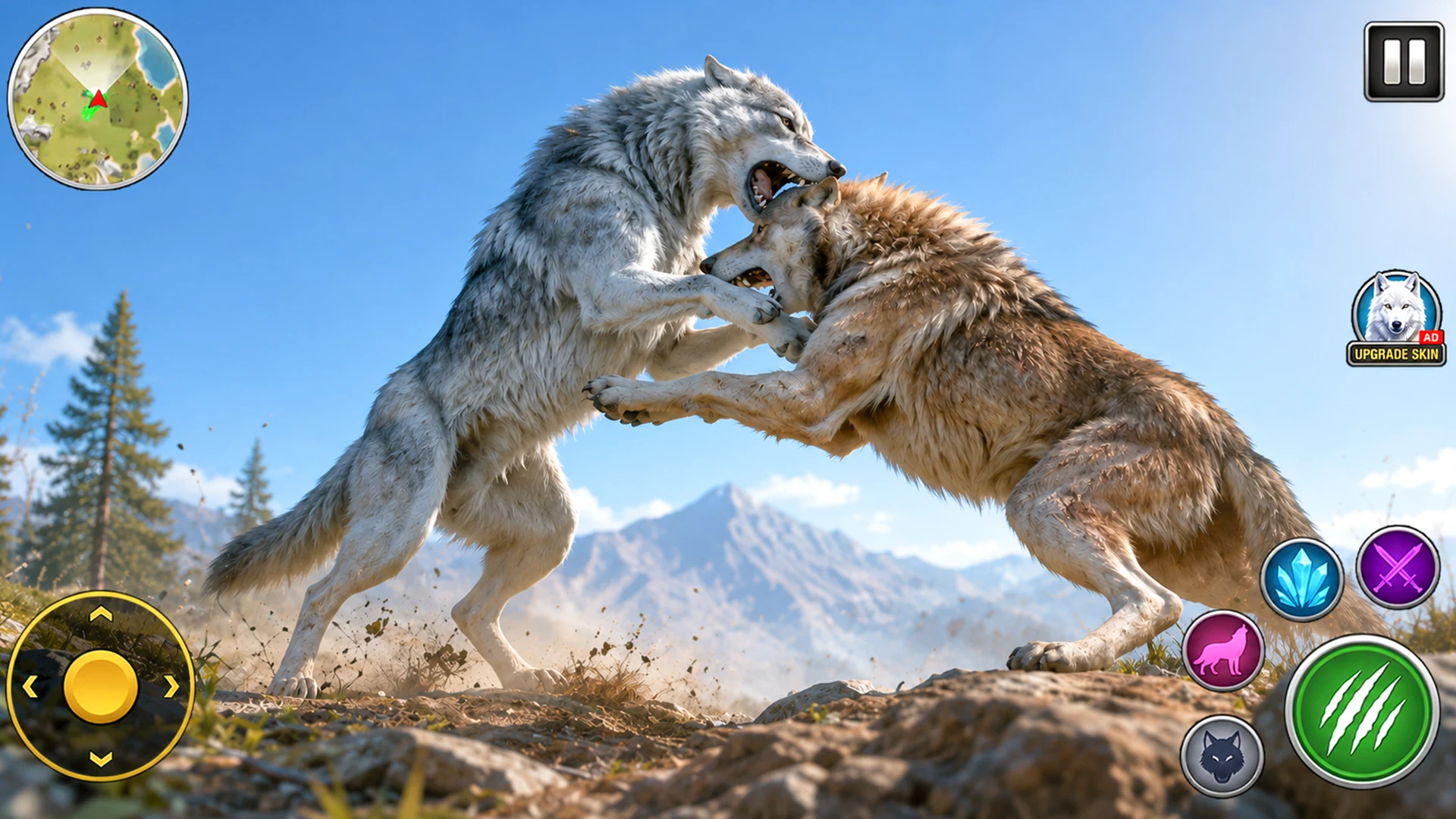 Wild Animal Sim- Wolf Games 3D screenshot