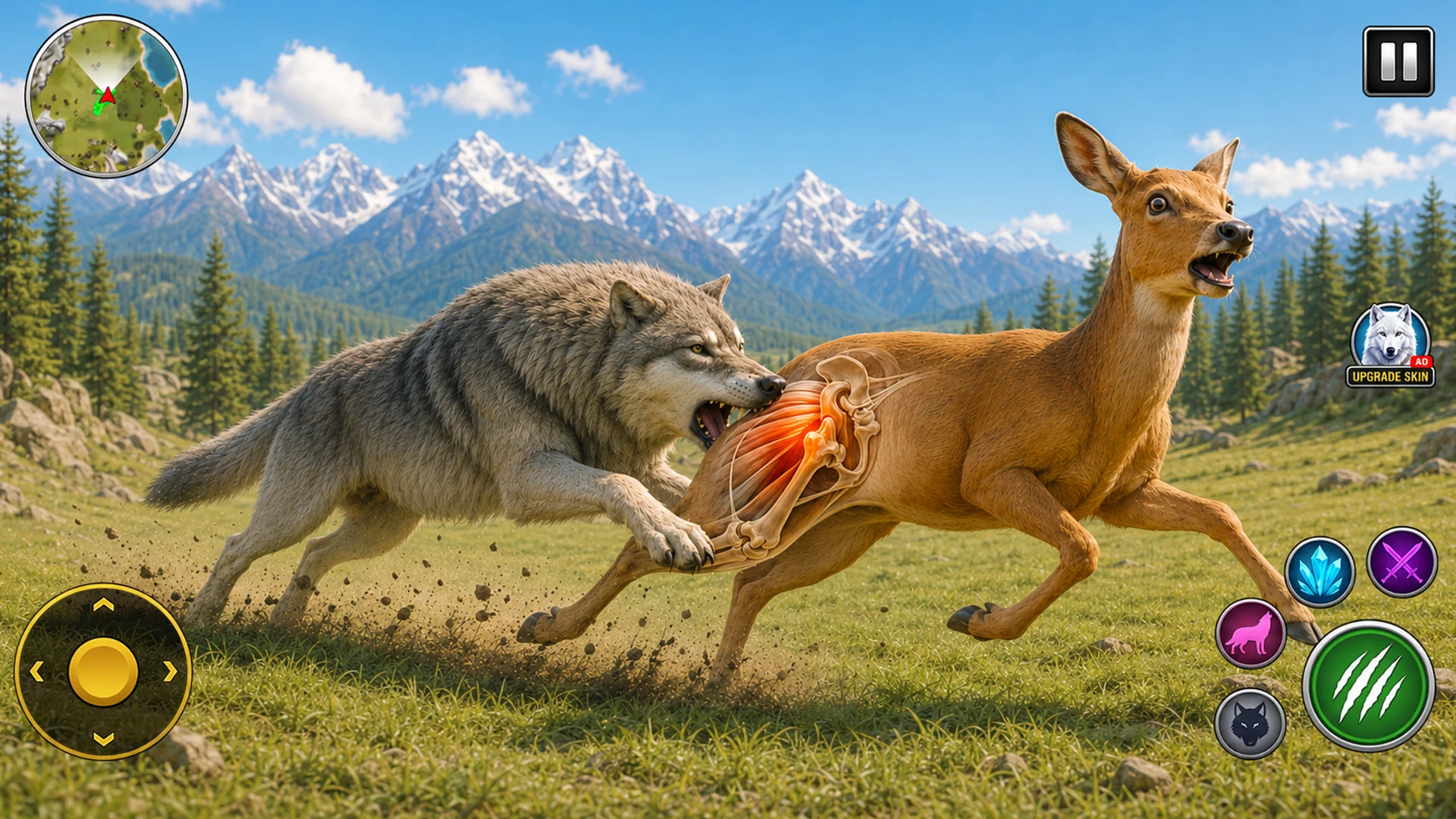Wild Animal Sim- Wolf Games 3D screenshot