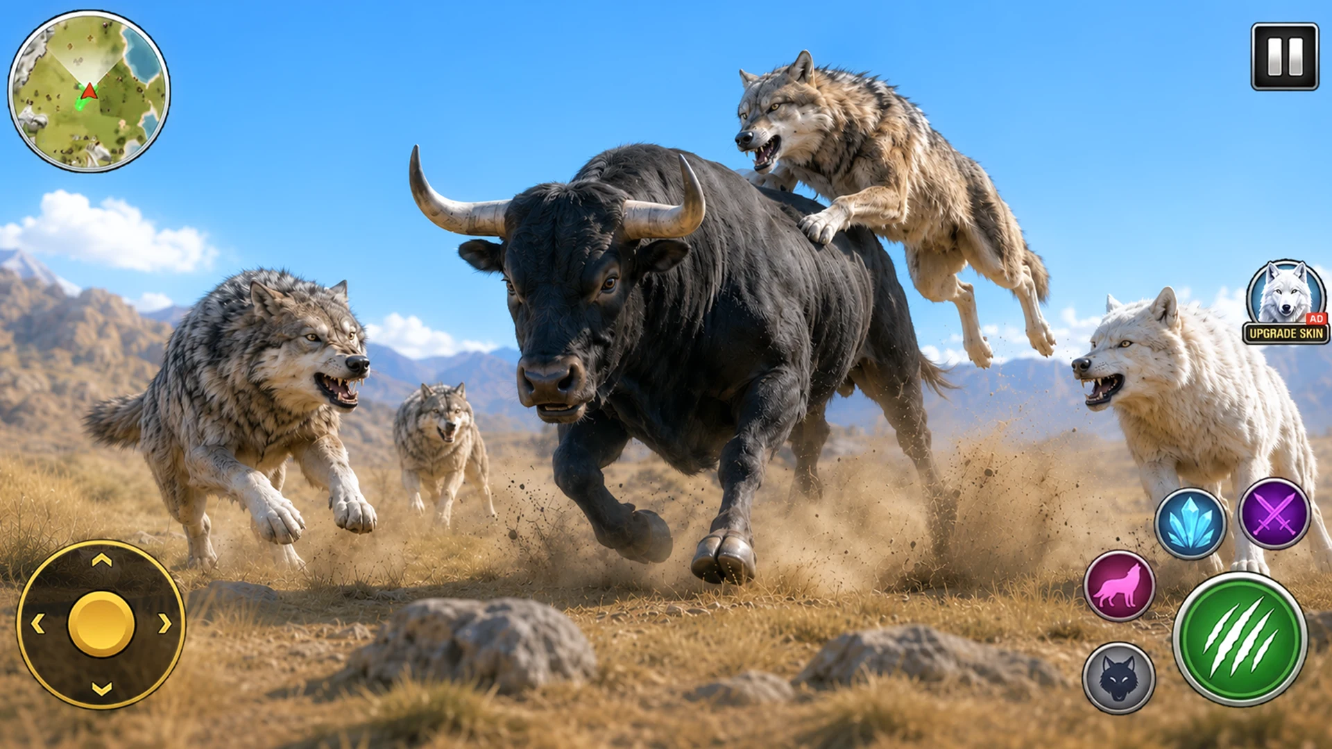 Wild Animal Sim- Wolf Games 3D screenshot