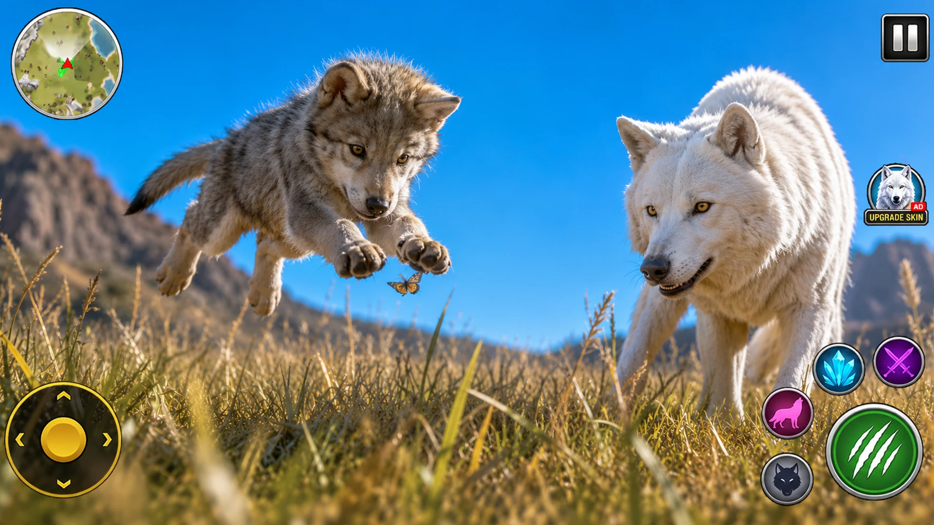 Wild Animal Sim- Wolf Games 3D screenshot