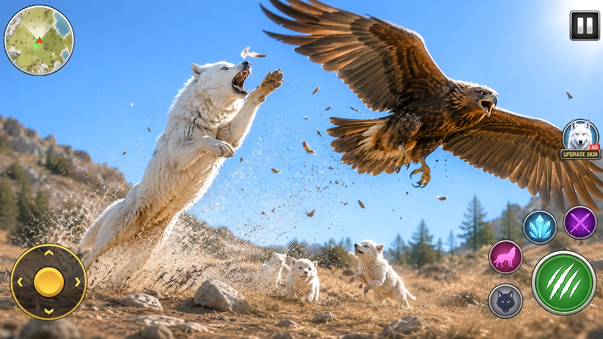Wild Animal Sim- Wolf Games 3D screenshot