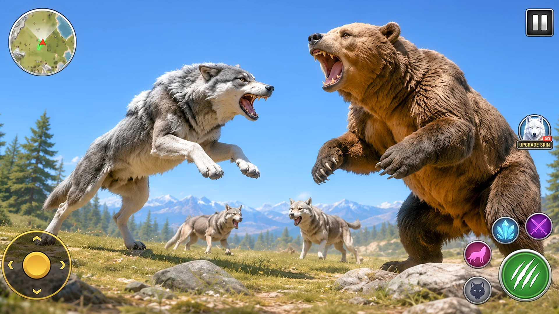 Wild Animal Sim- Wolf Games 3D screenshot